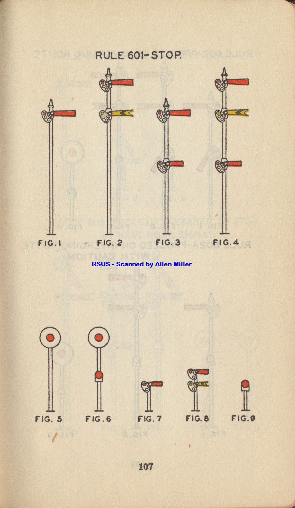 Southern PAcific Co Signal Aspects 1930