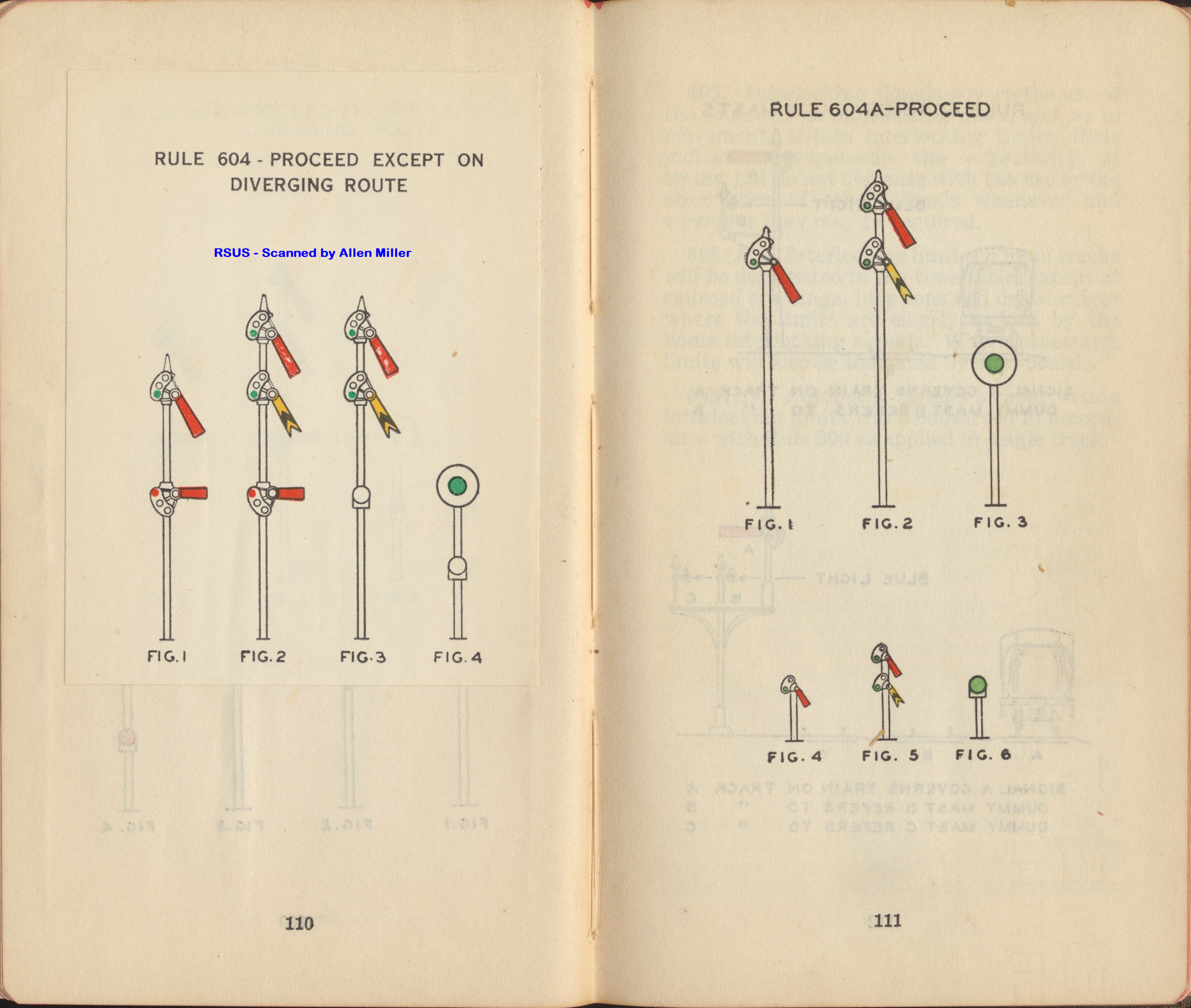 Southern PAcific Co Signal Aspects 1930