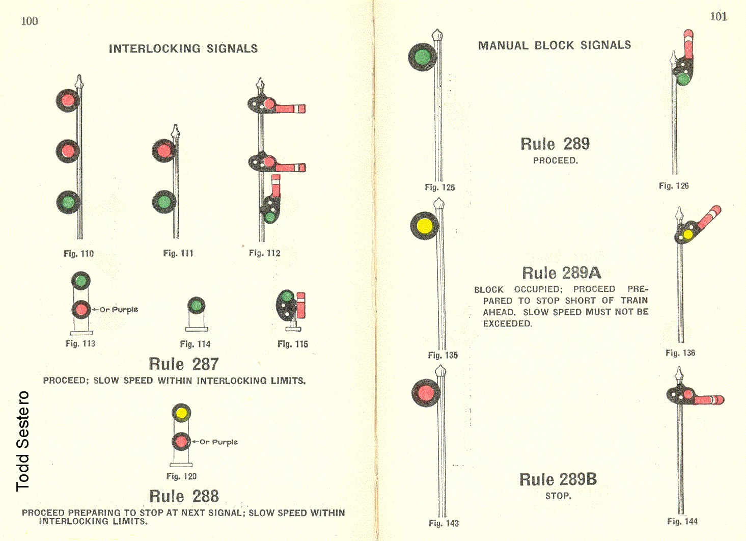 New York Central RR Signal Aspects 1937