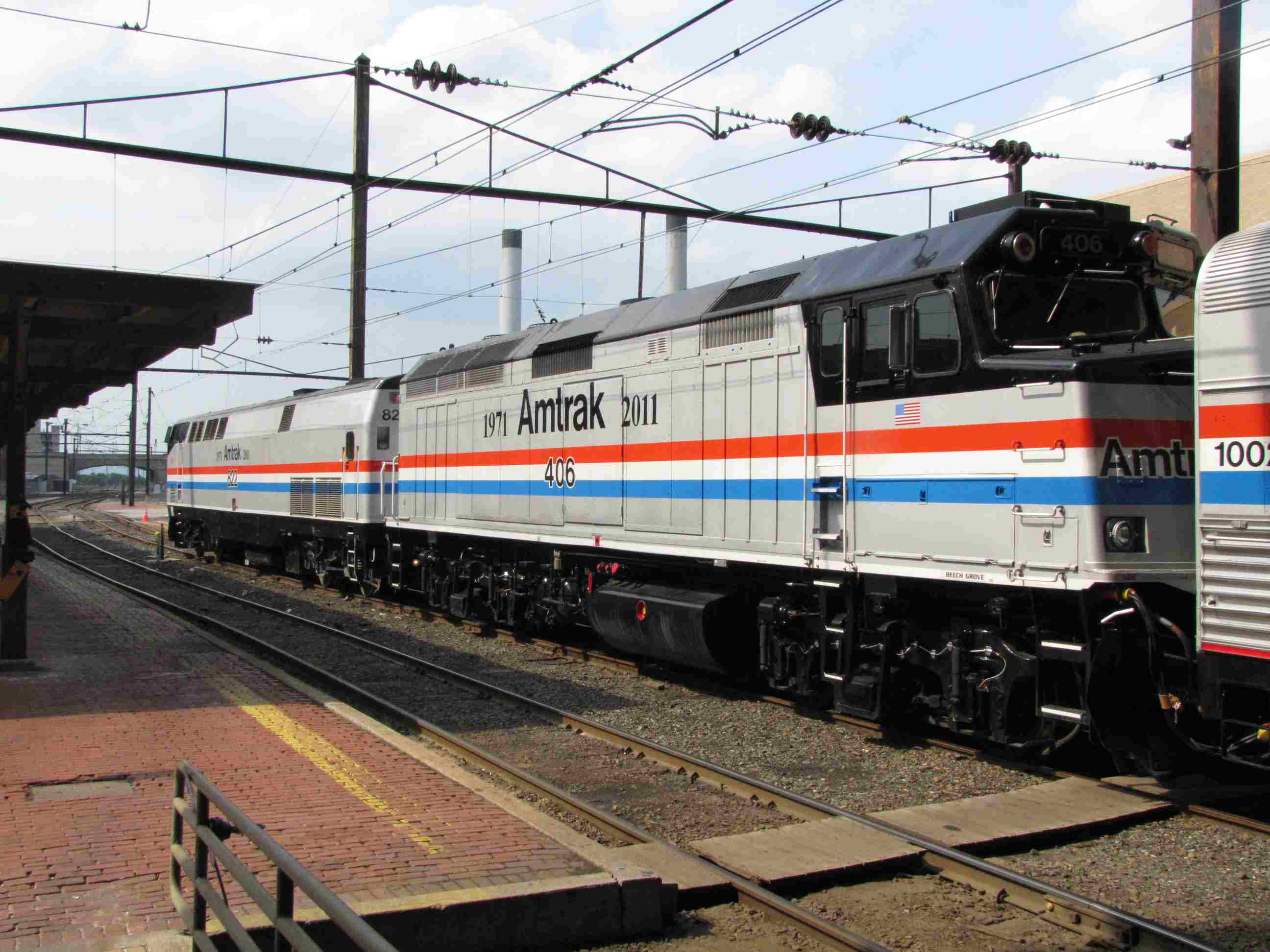 Amtrak's 40th Anniversary Train in Harrisburg PA