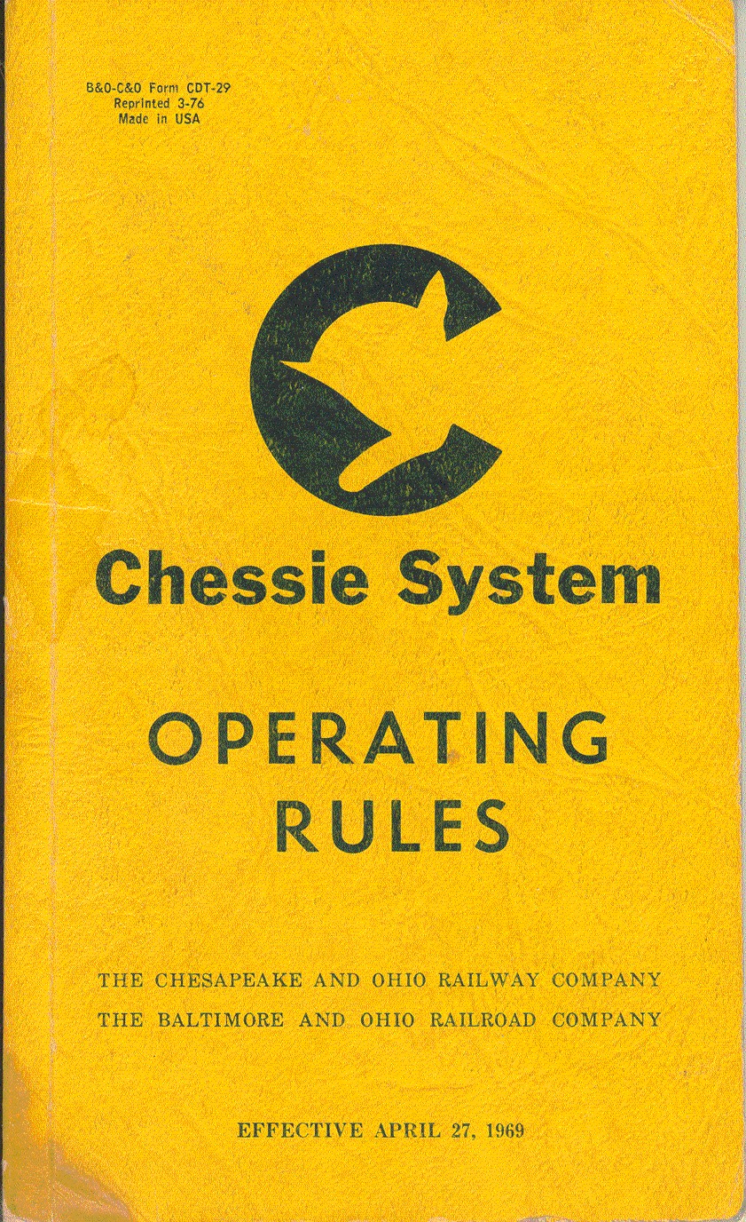 B&O RR Signal Aspects 1969