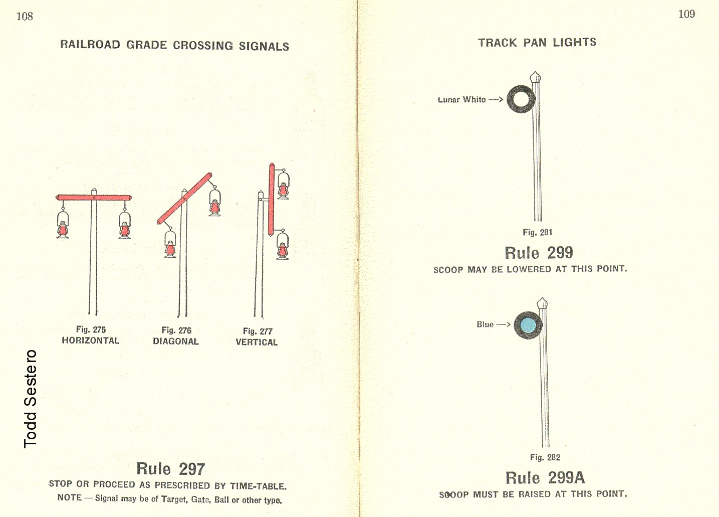 New York Central RR Signal Aspects 1937